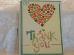 Diamond Dotz Greeting Card - Thank You Heart